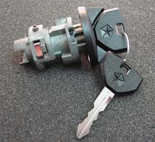 Car key ignition lock